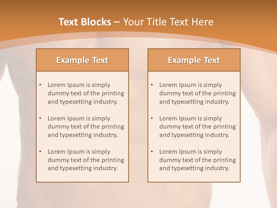 Bare Health Neck PowerPoint Template