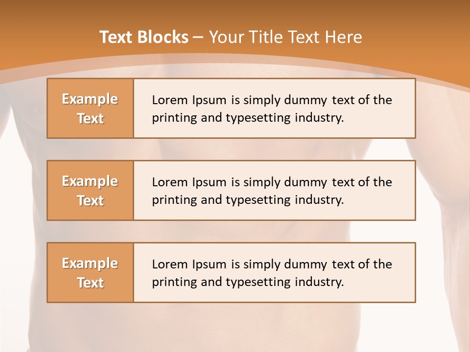 Bare Health Neck PowerPoint Template