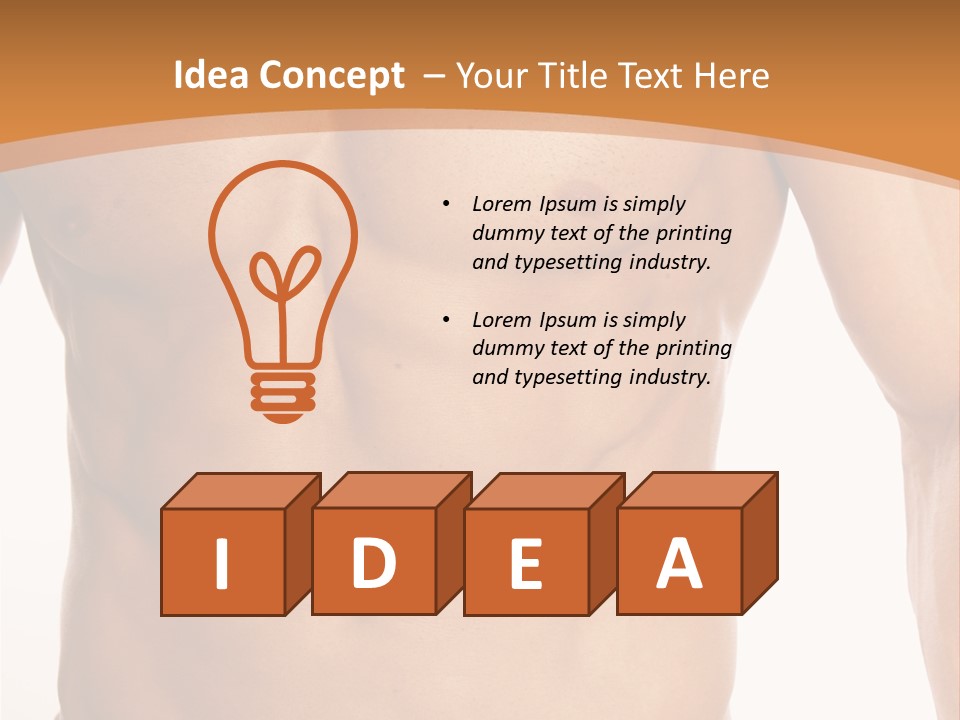 Bare Health Neck PowerPoint Template