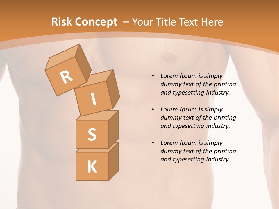 Bare Health Neck PowerPoint Template