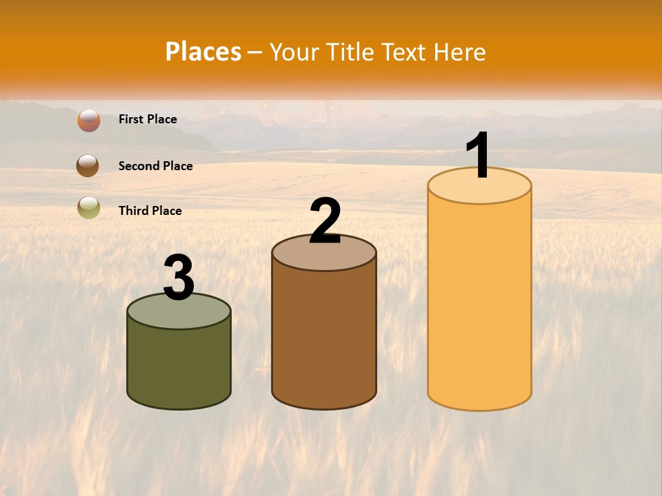 Grand Yellow Wheat PowerPoint Template