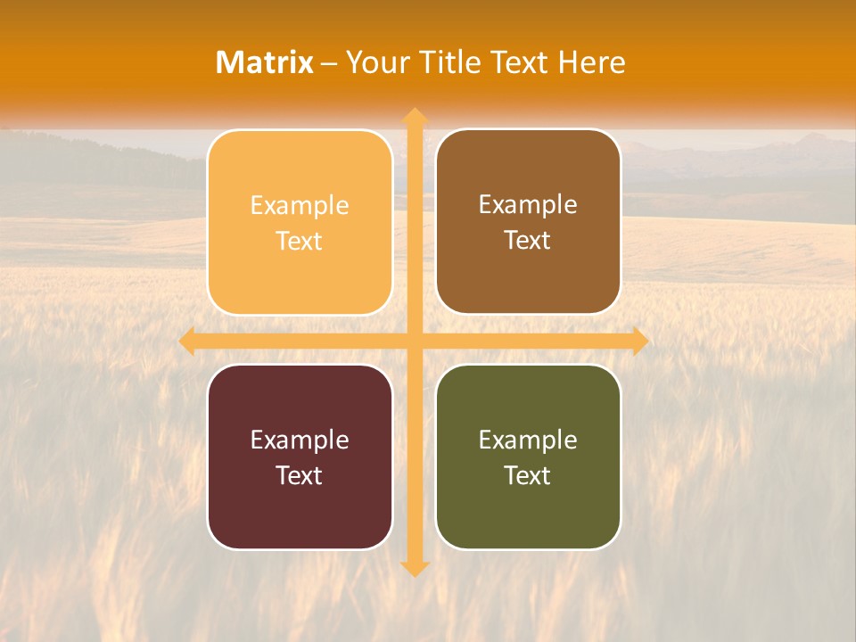Grand Yellow Wheat PowerPoint Template