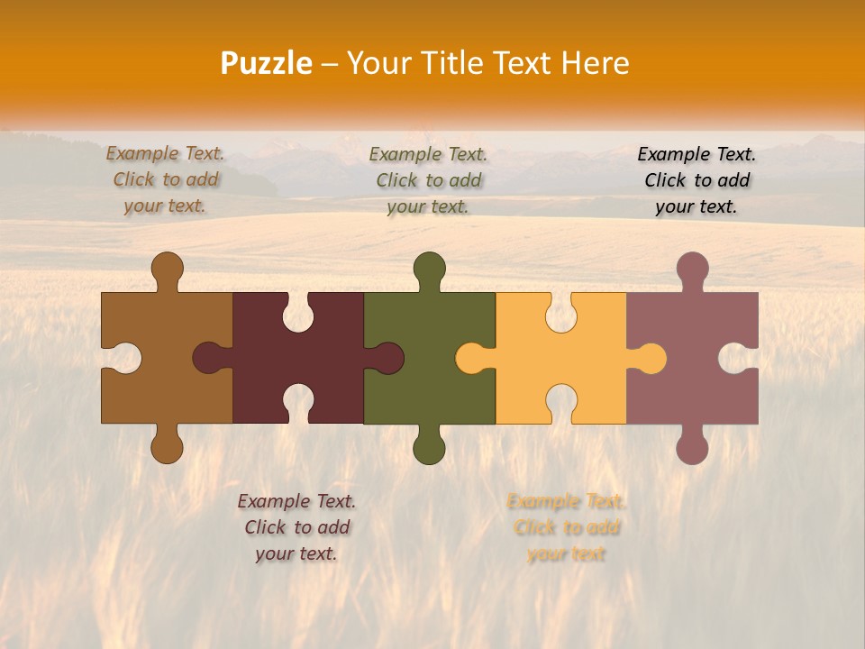 Grand Yellow Wheat PowerPoint Template