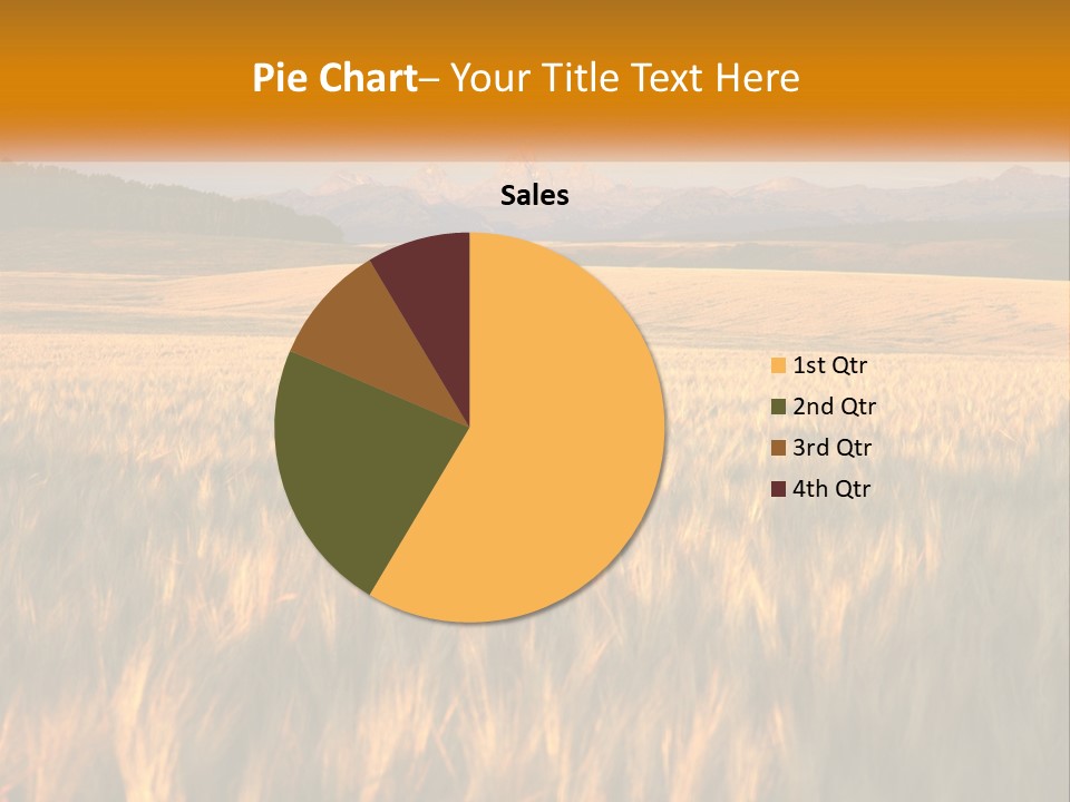 Grand Yellow Wheat PowerPoint Template