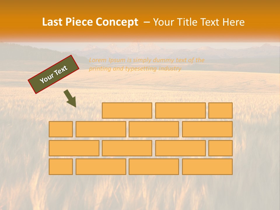 Grand Yellow Wheat PowerPoint Template