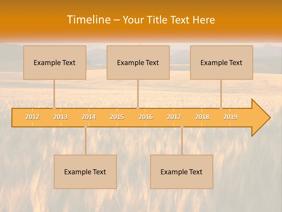 Grand Yellow Wheat PowerPoint Template