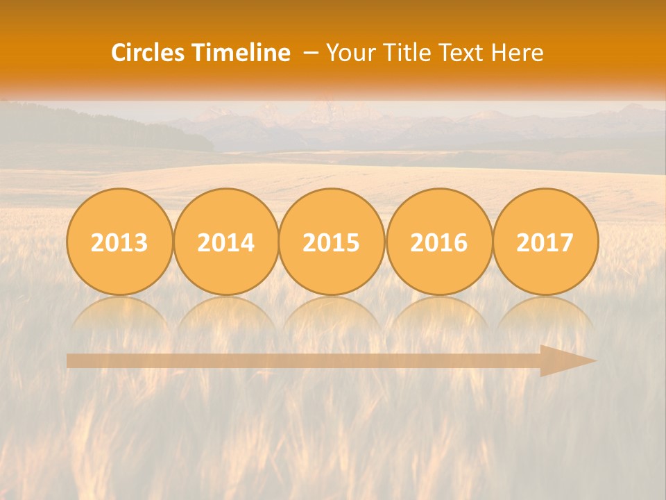 Grand Yellow Wheat PowerPoint Template