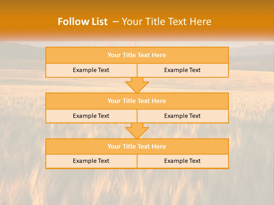 Grand Yellow Wheat PowerPoint Template