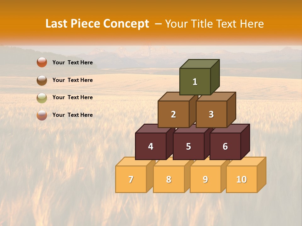 Grand Yellow Wheat PowerPoint Template