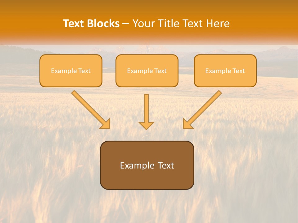 Grand Yellow Wheat PowerPoint Template