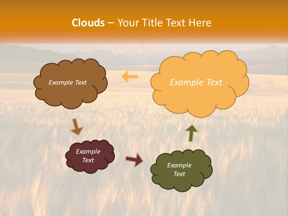 Grand Yellow Wheat PowerPoint Template