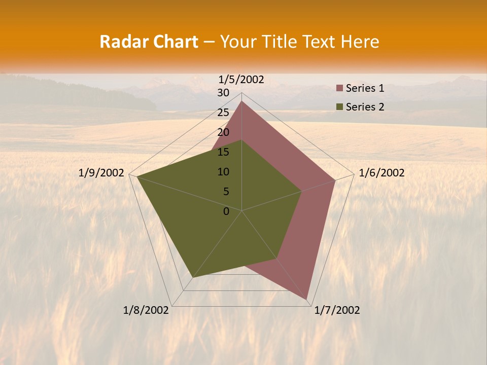 Grand Yellow Wheat PowerPoint Template