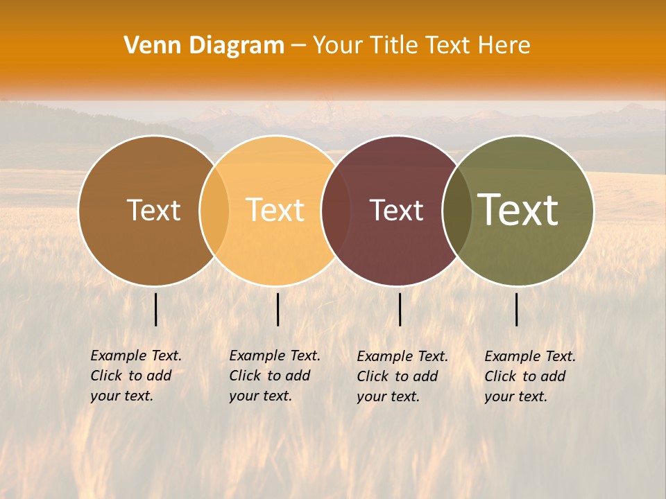 Grand Yellow Wheat PowerPoint Template