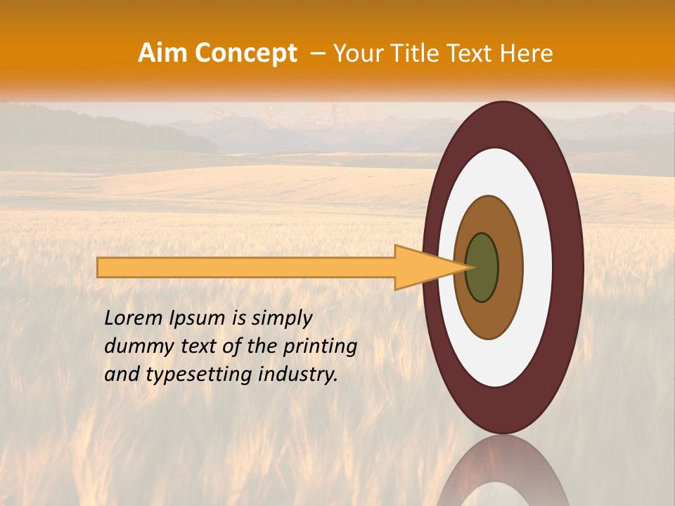 Grand Yellow Wheat PowerPoint Template