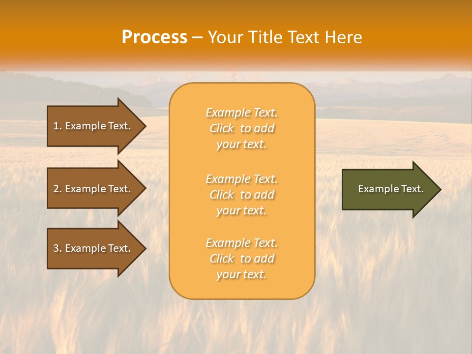 Grand Yellow Wheat PowerPoint Template