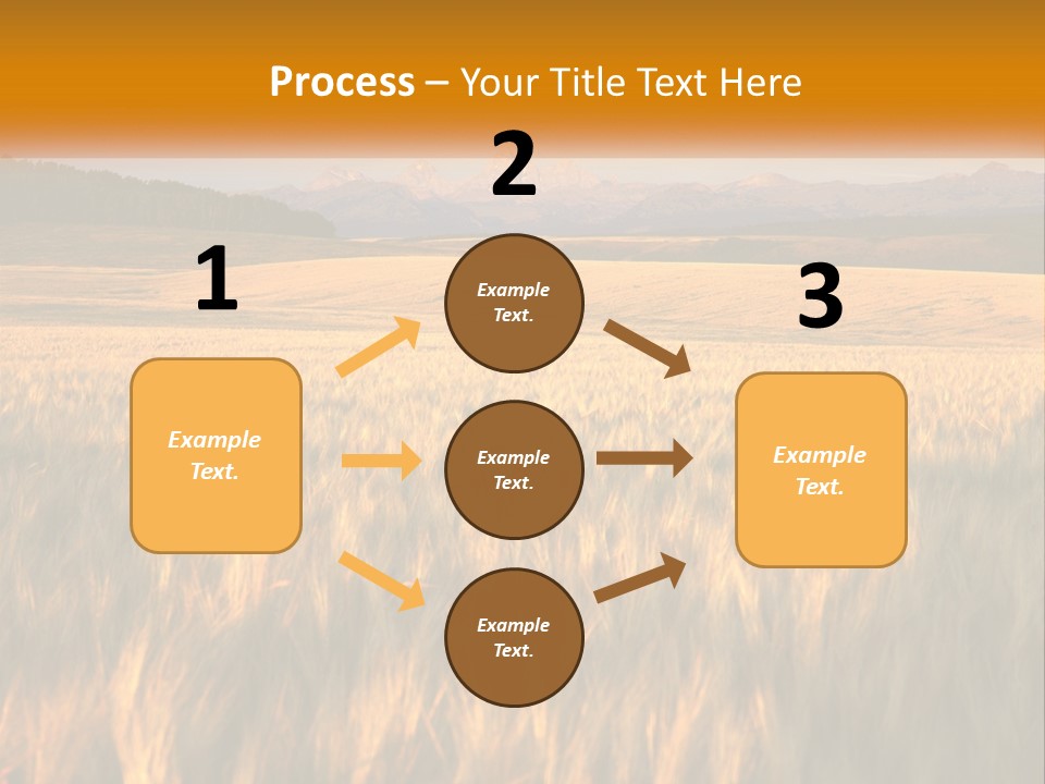Grand Yellow Wheat PowerPoint Template