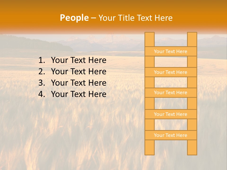 Grand Yellow Wheat PowerPoint Template