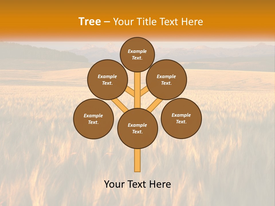 Grand Yellow Wheat PowerPoint Template