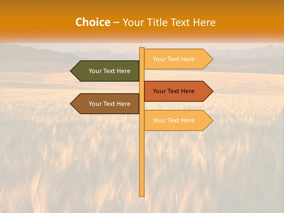 Grand Yellow Wheat PowerPoint Template