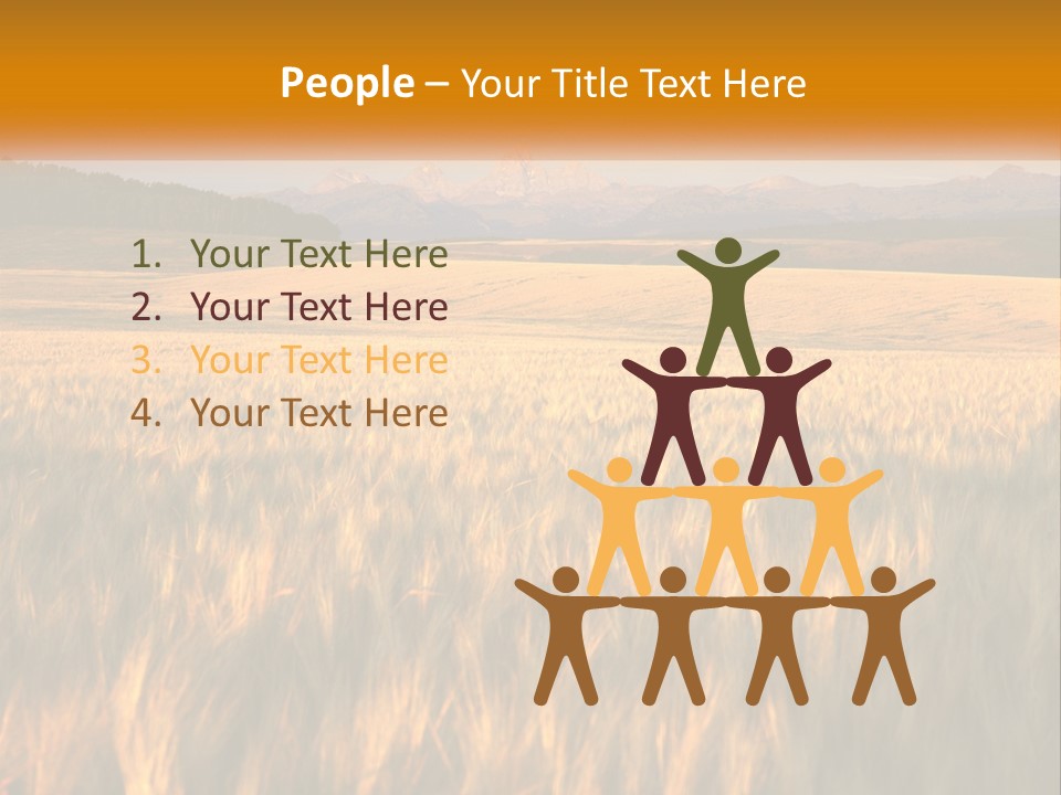 Grand Yellow Wheat PowerPoint Template