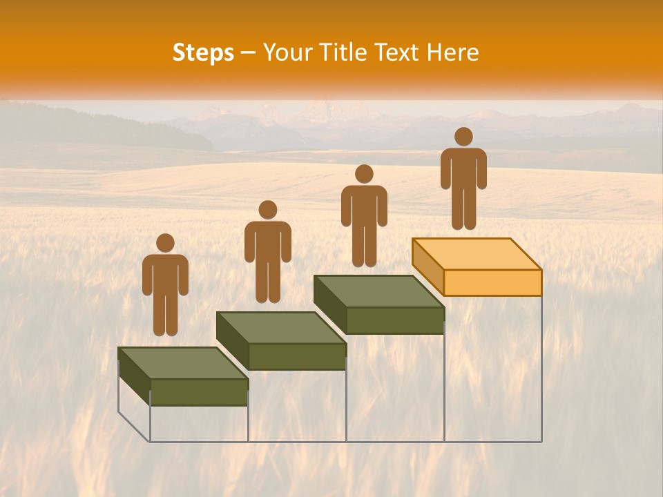 Grand Yellow Wheat PowerPoint Template