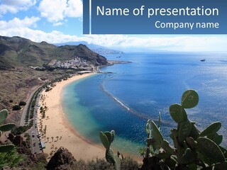 Plant Tourism Panoramic PowerPoint Template