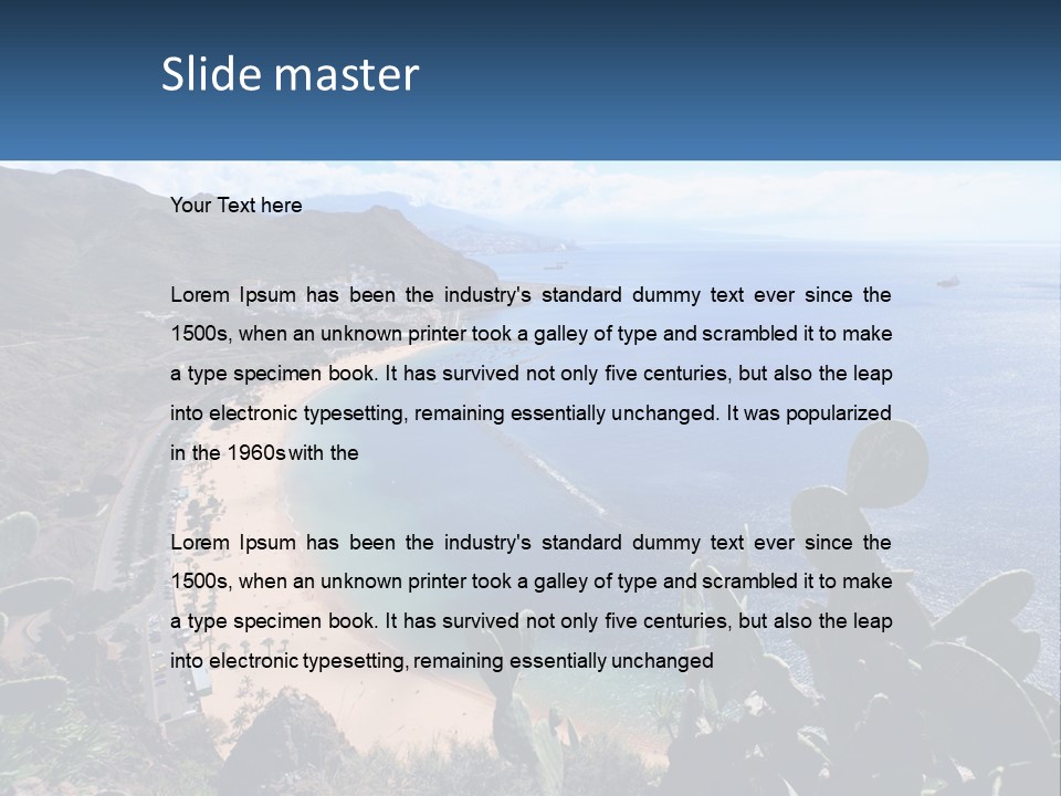 Plant Tourism Panoramic PowerPoint Template