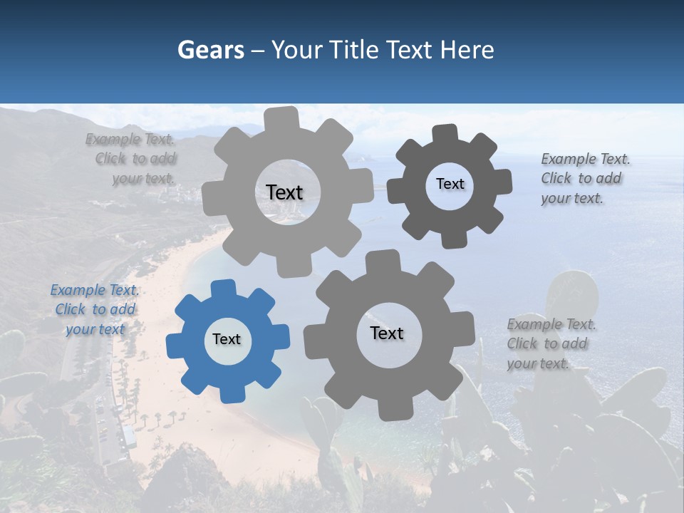 Plant Tourism Panoramic PowerPoint Template
