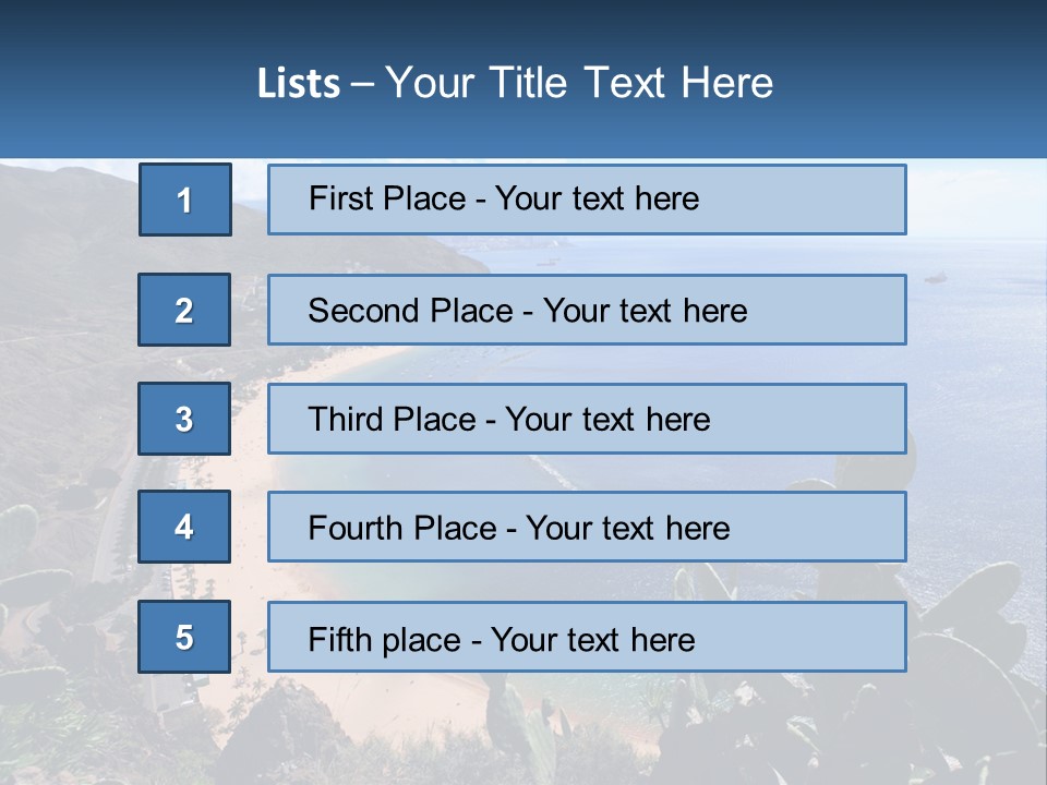 Plant Tourism Panoramic PowerPoint Template