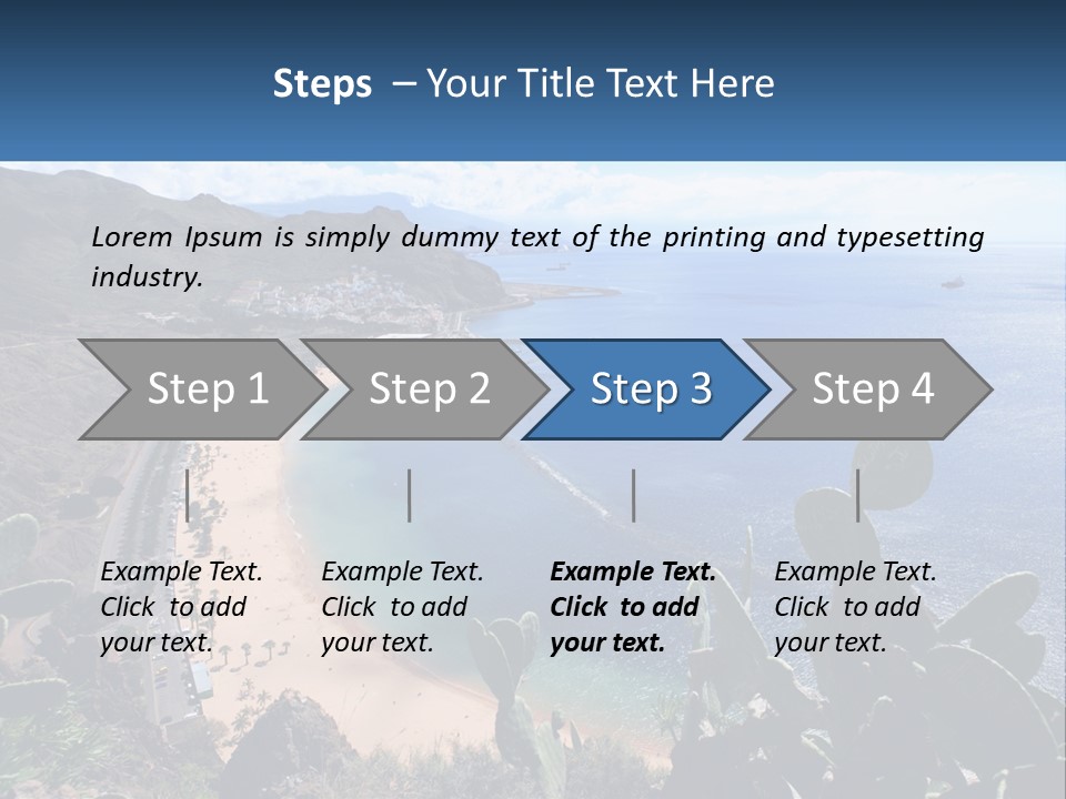Plant Tourism Panoramic PowerPoint Template