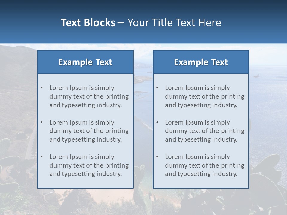 Plant Tourism Panoramic PowerPoint Template