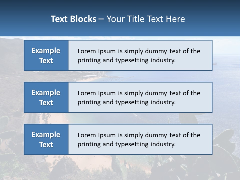 Plant Tourism Panoramic PowerPoint Template