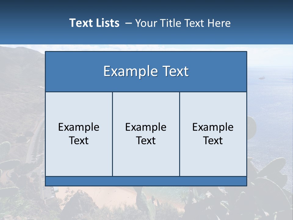 Plant Tourism Panoramic PowerPoint Template