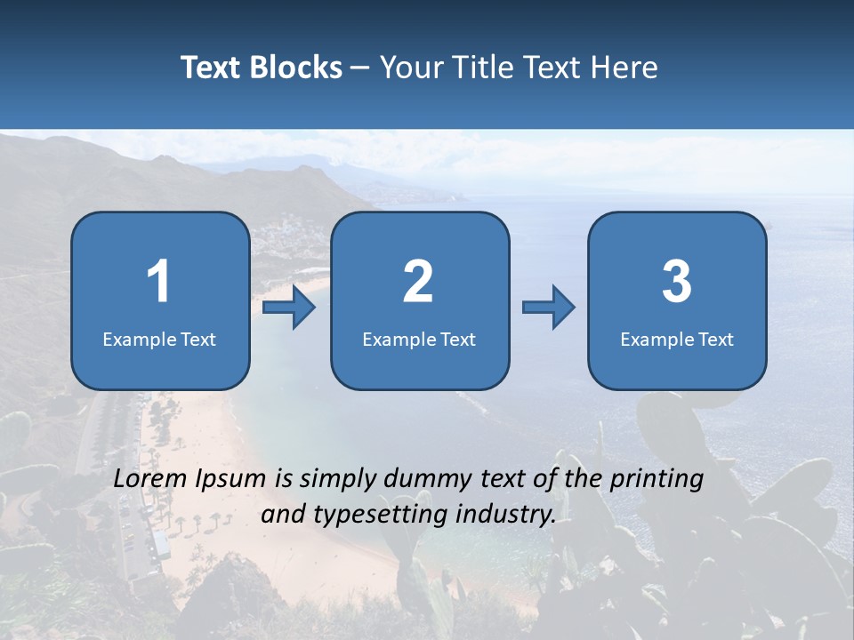 Plant Tourism Panoramic PowerPoint Template