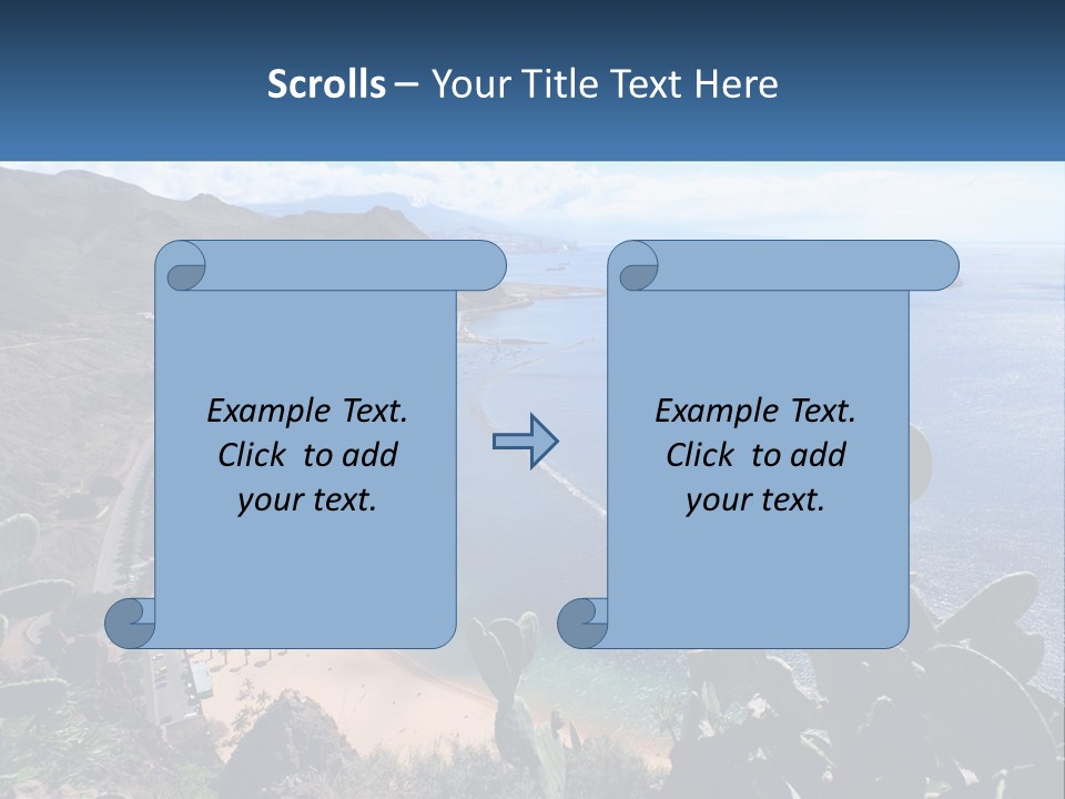 Plant Tourism Panoramic PowerPoint Template