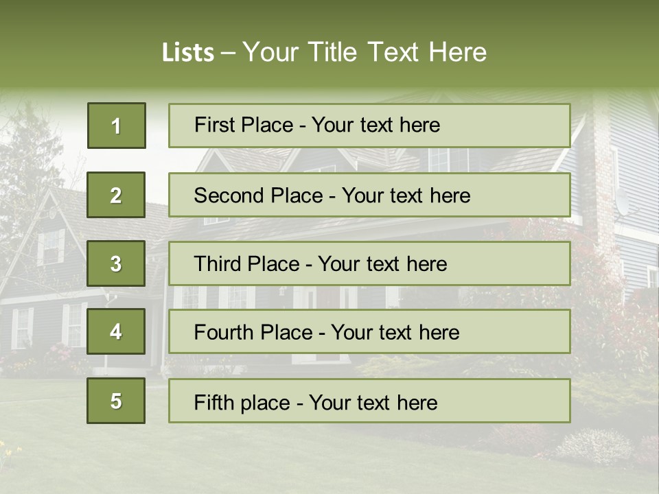 Sky Neighborhood Expensive PowerPoint Template