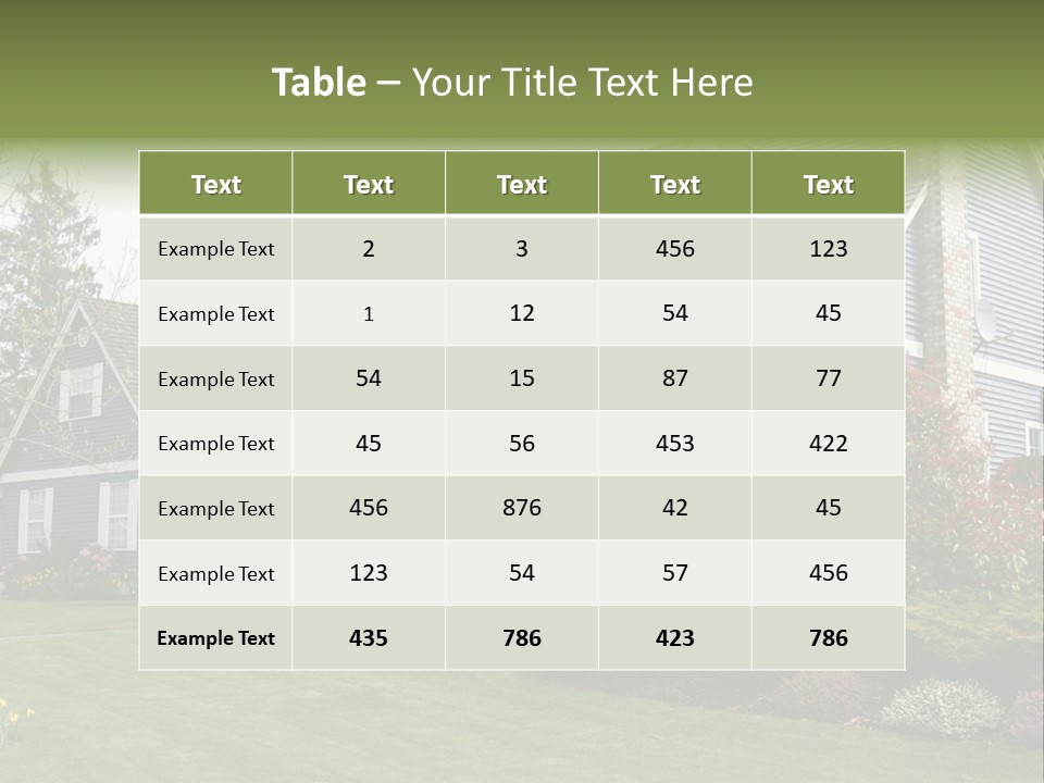 Sky Neighborhood Expensive PowerPoint Template