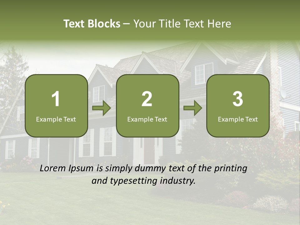Sky Neighborhood Expensive PowerPoint Template
