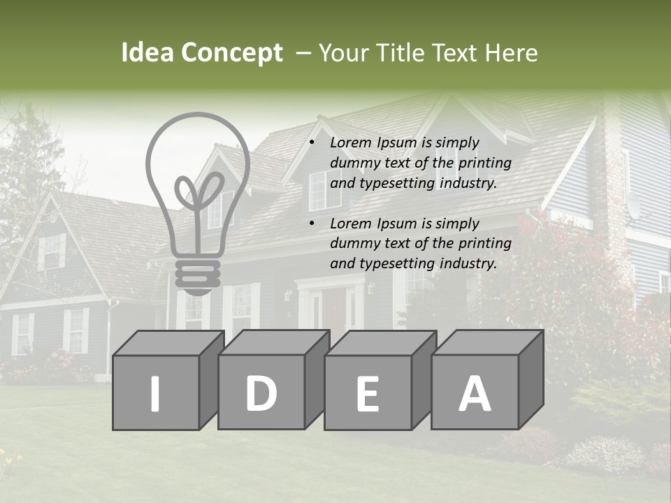 Sky Neighborhood Expensive PowerPoint Template