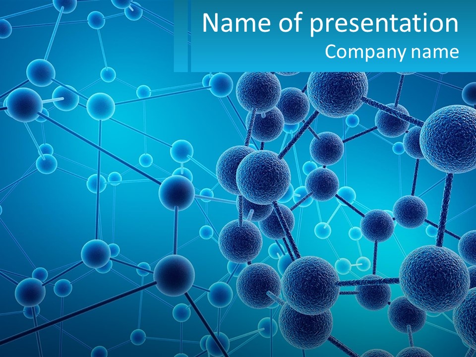 Molecule Web Molecular PowerPoint Template