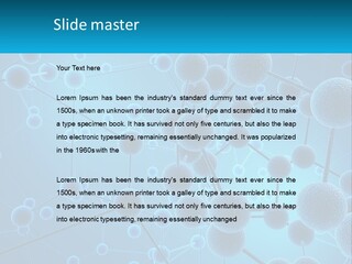 Molecule Web Molecular PowerPoint Template