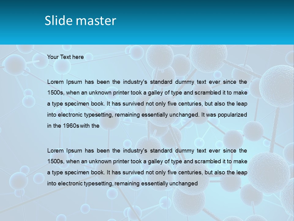 Molecule Web Molecular PowerPoint Template