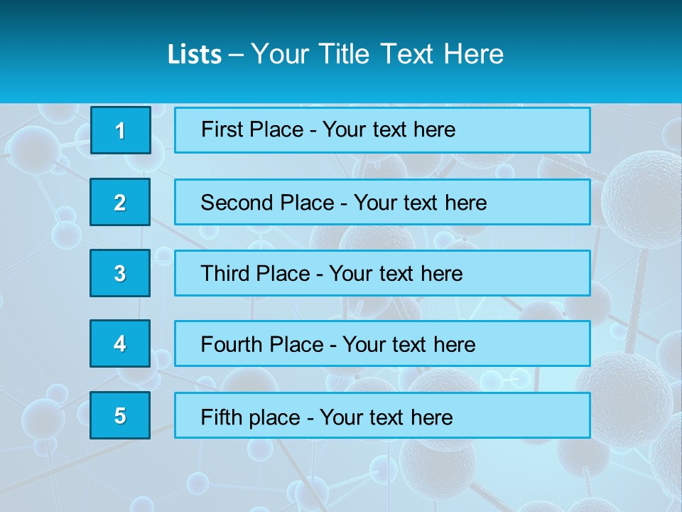 Molecule Web Molecular PowerPoint Template