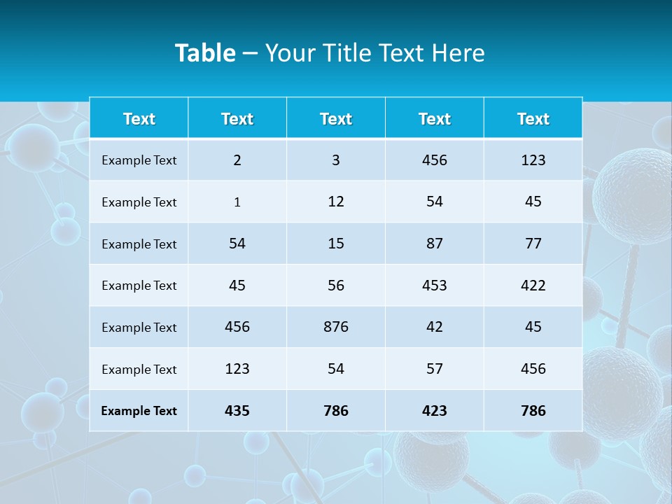 Molecule Web Molecular PowerPoint Template