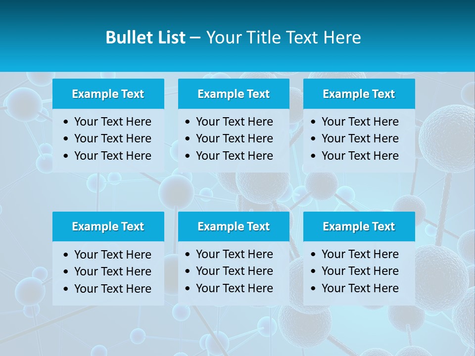 Molecule Web Molecular PowerPoint Template