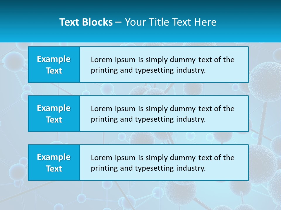 Molecule Web Molecular PowerPoint Template