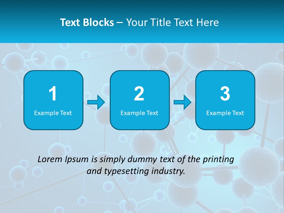 Molecule Web Molecular PowerPoint Template
