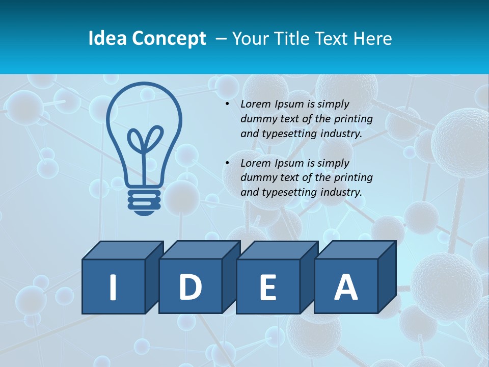 Molecule Web Molecular PowerPoint Template