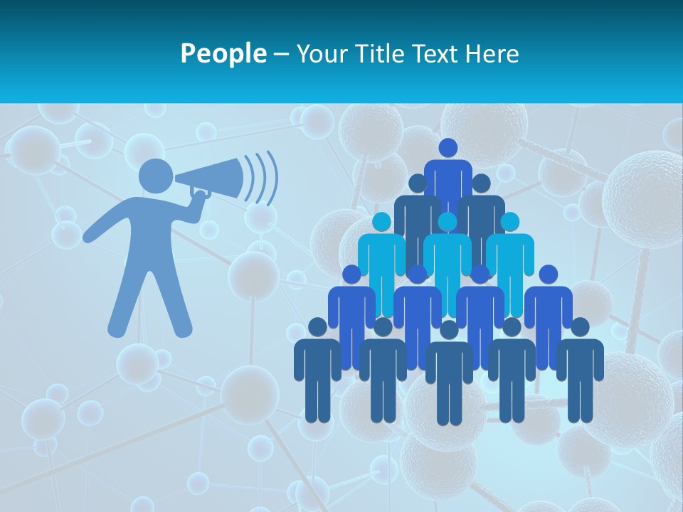 Molecule Web Molecular PowerPoint Template