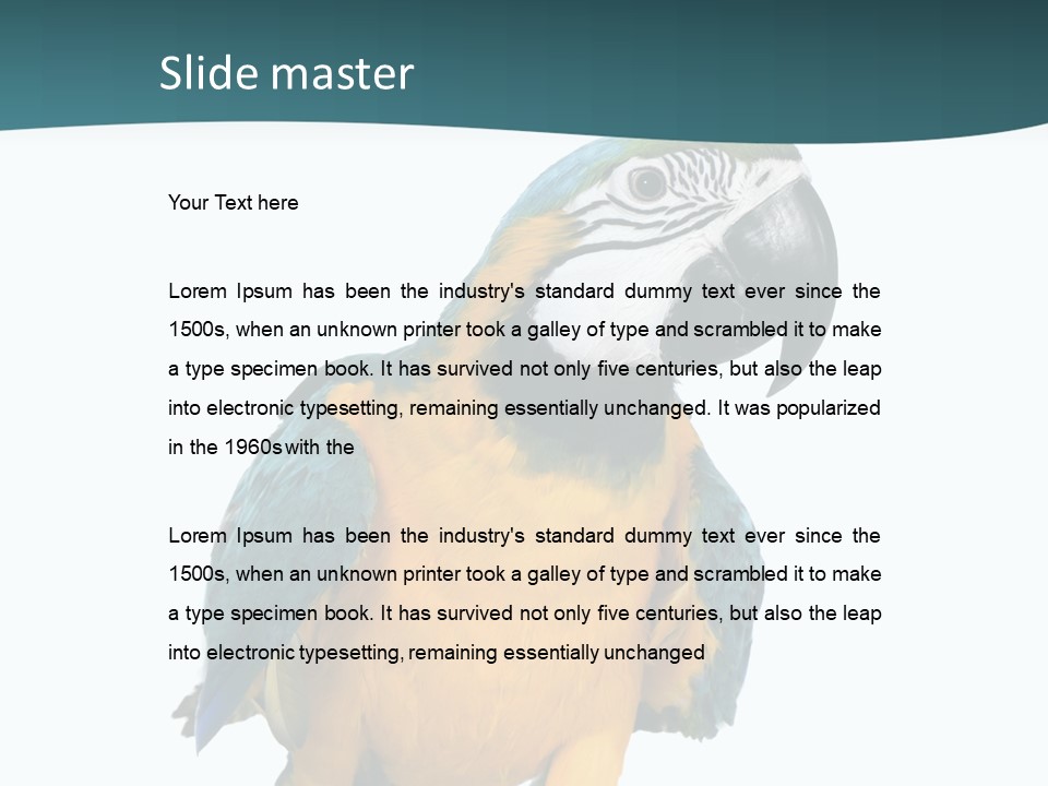 Blue Animal View PowerPoint Template